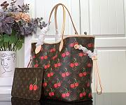 Louis Vuitton LV x TM Neverfull MM Cherry 32x27x14cm - 4