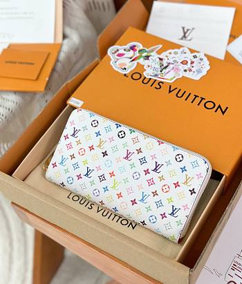 Louis Vuitton LV x TM Zippy Wallet White 19x10cm