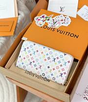 Louis Vuitton LV x TM Zippy Wallet White 19x10cm - 2