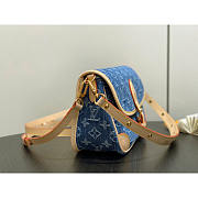 Louis Vuitton LV Diane Denim Blue Bag 25x9x15cm - 5