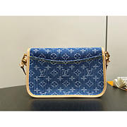Louis Vuitton LV Diane Denim Blue Bag 25x9x15cm - 4