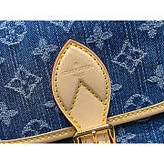 Louis Vuitton LV Diane Denim Blue Bag 25x9x15cm - 2