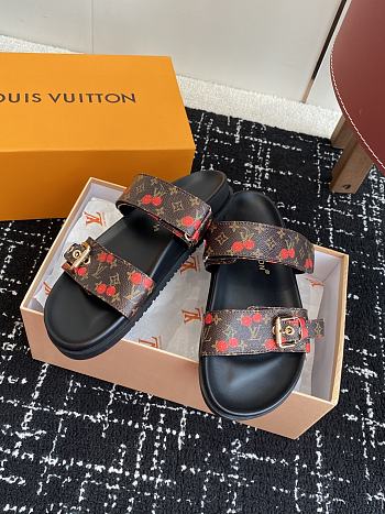 Louis Vuitton LV x TM Cherry Bom Dia Flat Comfort Mule