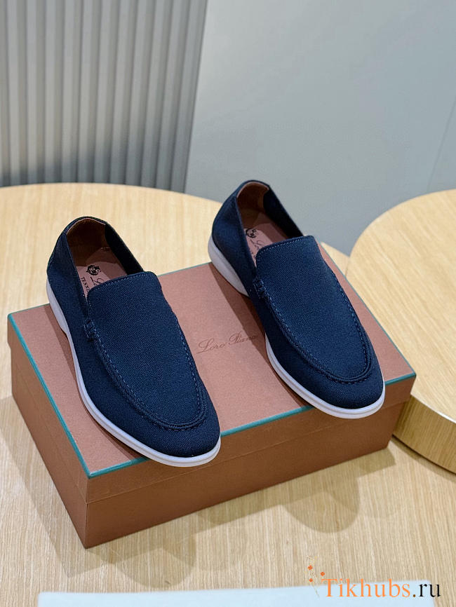 Loro Piana Summer Walk The Gift of Kings Blue Loafer - 1