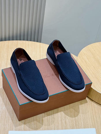 Loro Piana Summer Walk The Gift of Kings Blue Loafer