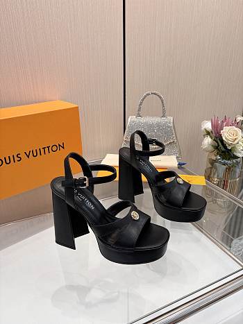 Louis Vuitton LV Shake Platform Sandals Black Heel 12cm