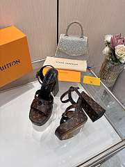 Louis Vuitton LV Shake Platform Sandals Monogram Heel 12cm - 2