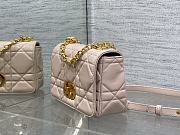Dior Caro Small Soft Bag Pink Lambskin 20x13x7cm - 4