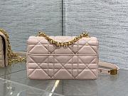 Dior Caro Small Soft Bag Pink Lambskin 20x13x7cm - 3