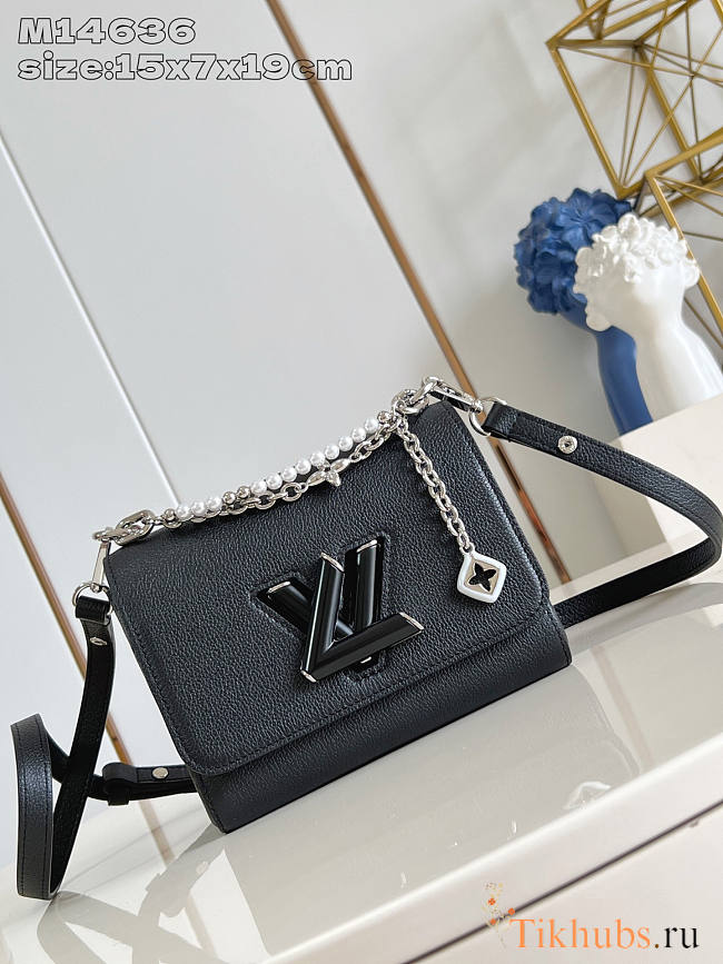 Louis Vuitton LV Twist PM Slim Black 15x7x19cm - 1