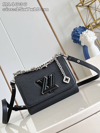 Louis Vuitton LV Twist PM Slim Black 15x7x19cm
