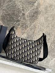 Dior Small Rider Soft Hobo Bag Beige Black 25x22x9cm - 5