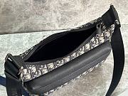 Dior Small Rider Soft Hobo Bag Beige Black 25x22x9cm - 4