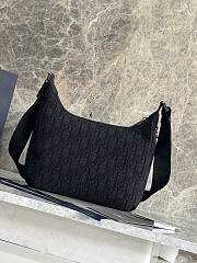Dior Small Rider Soft Hobo Bag Black 25x22x9cm - 3
