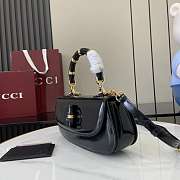 Gucci Bamboo Diva Medium Bag Black 26.6x13x8cm - 4