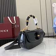 Gucci Bamboo Diva Medium Bag Black 26.6x13x8cm - 3