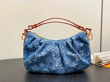 Louis Vuitton LV Pochette Valley Denim Blue 21x15x7cm