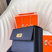 Hermes Kelly Multipocket To Go Black Gold 18x11cm - 6