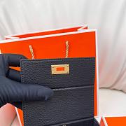 Hermes Kelly Multipocket To Go Black Gold 18x11cm - 5