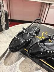 Christian Louboutin Sweet Janispikes Slingbacks Black Patent - 5