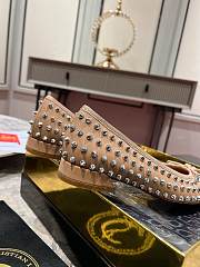 Christian Louboutin Brown Sweetie Jane Spike Ballet Flats - 4