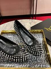 Christian Louboutin Black Sweetie Jane Spike Ballet Flats - 4