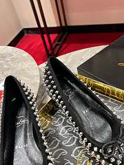 Christian Louboutin Black Sweetie Jane Spike Ballet Flats - 2