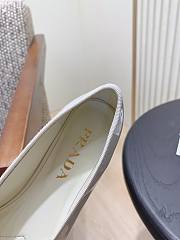Prada Ballerina White Patent Flat - 5