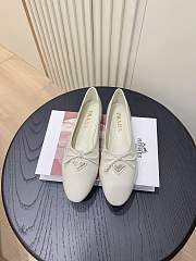Prada Ballerina White Patent Flat - 3