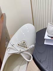 Prada Ballerina White Patent Flat - 2