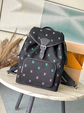 Louis Vuitton LV Montsouris Backpack Gradient Blue 32x40x19cm