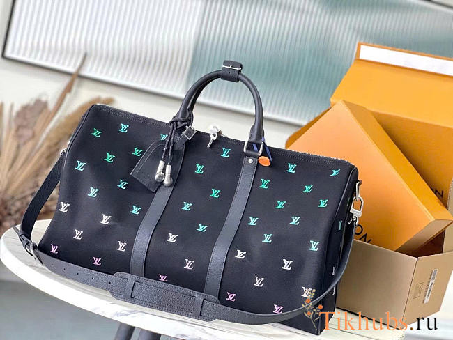 Louis Vuitton LV Keepall Bandoulière 50 Gradient Blue 50x29x23cm - 1