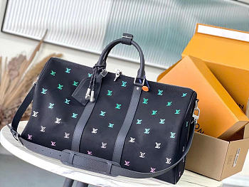Louis Vuitton LV Keepall Bandoulière 50 Gradient Blue 50x29x23cm
