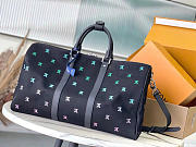 Louis Vuitton LV Keepall Bandoulière 50 Gradient Blue 50x29x23cm - 5