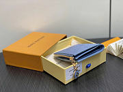 Louis Vuitton LV Lisa Wallet Blue 11.5x9x1.5cm - 5