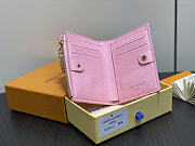 Louis Vuitton LV Lisa Wallet Pink 11.5x9x1.5cm - 4