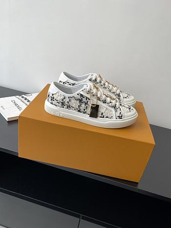 Louis Vuitton LV White Tweed Sneaker