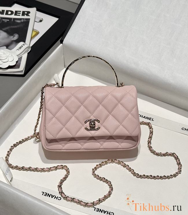 Chanel 25s Coco Crush Handle Pink Caviar 18x11.5x7cm - 1