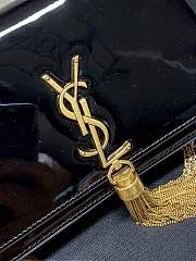 YSL Kate Bag Black Patent 19x12.5x4cm - 5