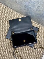 YSL Kate Bag Black Patent 19x12.5x4cm - 4