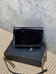 YSL Kate Bag Black Patent 19x12.5x4cm - 3