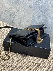 YSL Kate Bag Black Patent 19x12.5x4cm - 2