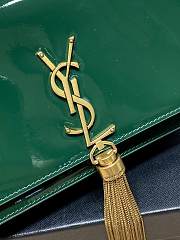 YSL Kate Bag Green Patent 19x12.5x4cm - 6