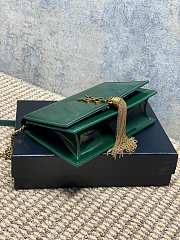 YSL Kate Bag Green Patent 19x12.5x4cm - 4