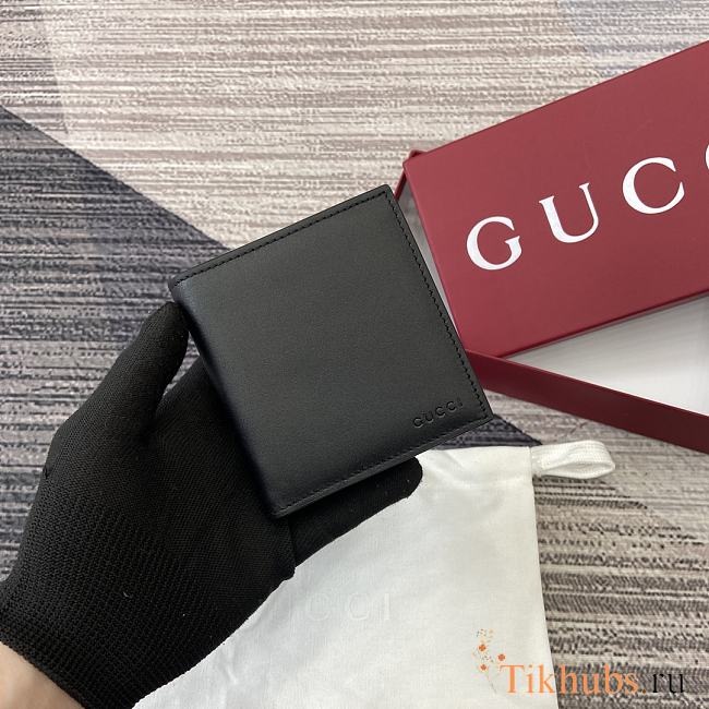 Gucci GG Emblem Bi-fold Embossed Wallet 10cm - 1
