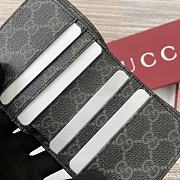 Gucci GG Emblem Bi-fold Embossed Wallet 10cm - 2