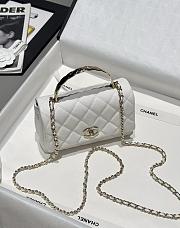 Chanel 25s Coco Crush Handle White Caviar 18x11.5x7cm - 4