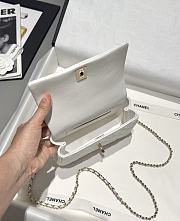 Chanel 25s Coco Crush Handle White Caviar 18x11.5x7cm - 3