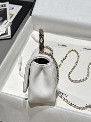 Chanel 25s Coco Crush Handle White Caviar 18x11.5x7cm - 2
