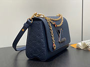 Louis Vuitton LV Twist MM Slim Bag Navy Blue 23x16x8cm - 6